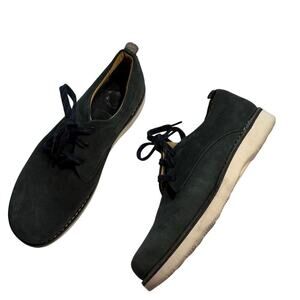 Samuel Hubbard Shoes Mens 11.5 Gray Blue Suede Balance Vibram Sole No Insole